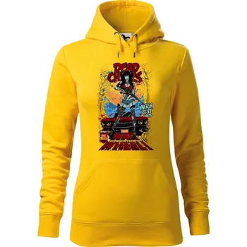 Dámská mikina DOBRÝ TRIKO Dámská mikina s potiskem War wheel Velikost dámské mikiny: L, Barva: Žlutá