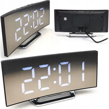 Hodiny HODINY DIGITÁLNÍ BUDÍK TEPLOMĚR DIGITÁLNÍ LED HODINKY S PODSVÍCENÍM