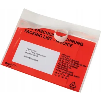 Obálka Kurýrní obálka C6 (250 Ks) průhledná červená