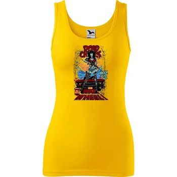 Dámské tílko s potiskem War wheel Velikost: S, Barva: Žlutá