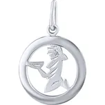 Stříbrný přívěsek - znamení Panna v kolečku