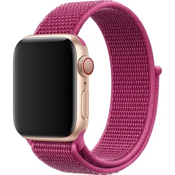 Řemínek na hodinky AW Nylonový řemínek na Apple Watch na suchý zip - Fialový Šířka uchycení řemínku: 38/40/41/42mm, Barva: Fialový IR-AWNL006