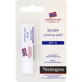 Přípravek na opalování Neutrogena Norwegian Formule Protective Lip Stick SPF 20 4,80G