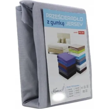 Prostěradlo PROSTĚRADLO S GUMOU JERSEY VIP VÝŠKA 30CM BAVLNA SVĚTLE ŠEDÉ 180x220