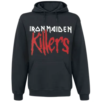 Pánská mikina Mikina s kapucí z Iron Maiden - Killers Logo - Muži - černá