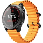 Ocean loop - QuickFit řemínek pro Garmin 22mm - Oranžový IR-AWGW-0595