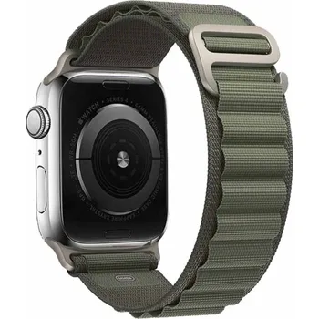Řemínek na hodinky AW Alpský tah - řemínek na Apple Watch - Army Green Šířka uchycení řemínku: 44/45/46/49mm, Barva: Army Green IR-AWGW-0069
