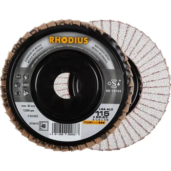 Brusný kotouč Rhodius kotouč lamelový TOP Line LGA ALU, 125 x 22,2 mm, zrnitost 40 - 053-210475