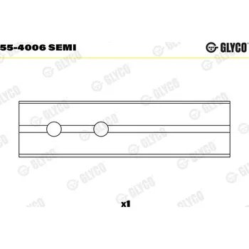 Ojnice Ložiskové pouzdro, ojnice GLYCO 55-4006 SEMI