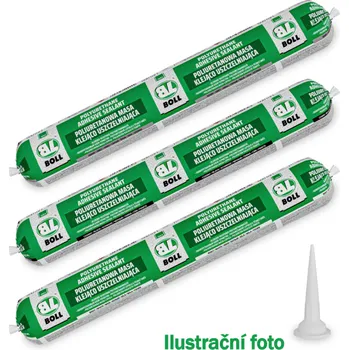 Tmel BOLL Polyuretanová lepící a těsnící hmota - ŠEDÁ - 600ml - 0070032