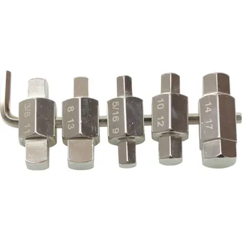 Nářadí pro automobil Condor klíče zástrčné na olejové výpustě, 4 a 6ti hran, sada 5 dílů - 100-00716