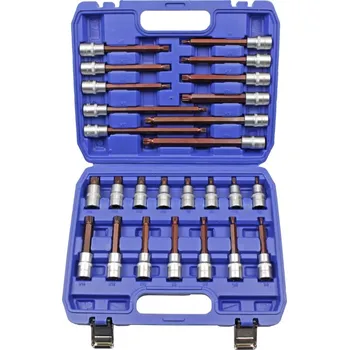 Gola hlavice Condor hlavice zástrčné 1/2", XZN M5 - M16, délka 55 - 100 - 140 - 200 mm, S2, sada 26 dílů - 100-00443