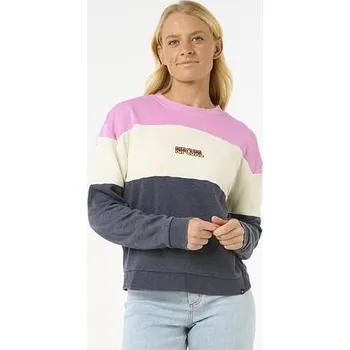 Pánská mikina Mikina Rip Curl LAS DALIAS COLOURBLOCK CREW Navy velikost XL