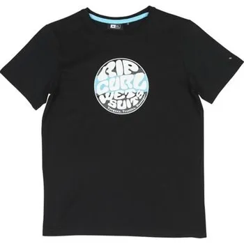 Pánské tričko Tričko Rip Curl ROUND LOGO SS TEE Black velikost 16