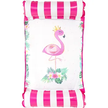 Houpací síť MATRACE NA PLÁŽ SÍŤOVANÁ NAFUKOVACÍ LEHÁTKO HAMAKA DO BAZÉNU SE SÍŤKOU