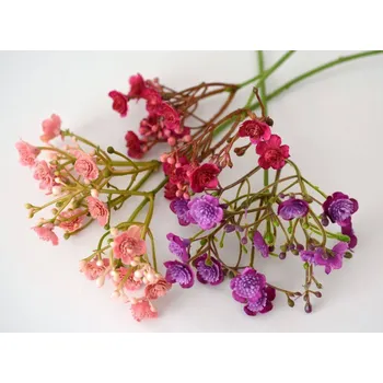 umělá květina Přízdoba - větvička Gipsophila - SVĚTLE RŮŽOVÁ