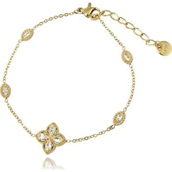 Náramek Flamenco Mystique Pozlacený náramek na zápěstí z chirurgické oceli 14k BST1537