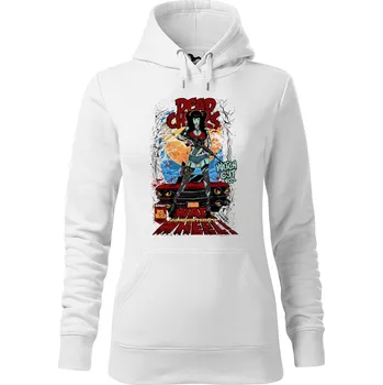 Dámská mikina DOBRÝ TRIKO Dámská mikina s potiskem War wheel Velikost dámské mikiny: M, Barva: Bílá