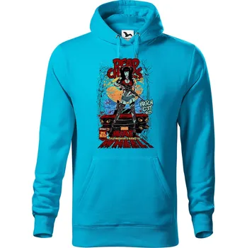 Pánská mikina Pánská mikina s potiskem War wheel Velikost (muž): 2XL, Vyberte barvu: Tyrkysová