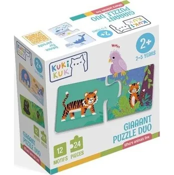 Giaaant Puzzle Duo Where animals live