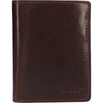 Peněženka Pánská kožená peněženka Lagen 2001 - tmavě hnědá