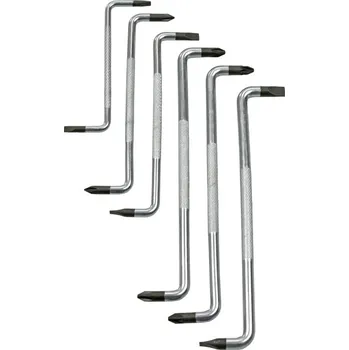 Šroubovák Condor šroubováky úhlové PL4 - PL6,5, PH1 - PH2, PZ2, sada 6 dílů - 100-08256