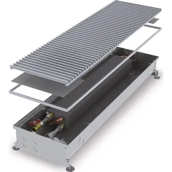 Přímotop Ostatní výrobci MINIB COIL KT konvektor 1500mm podlahový, s ventilátorem, bez mřížky, nerez vana