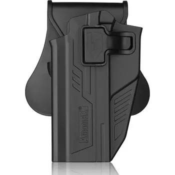 Polymerové opaskové pouzdro pro STI Hi-Capa pro leváky - černé, Amomax