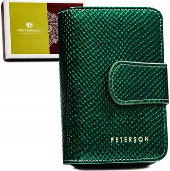 Peterson peněženka z pravé kůže zelená - dámská