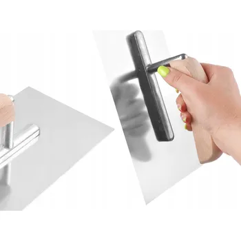 Zdenické nářadí Nerezové hladítko 270 mm - HLADKÉ, dřevěná rukojeť, pro sádrové stěrky