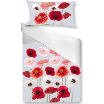 Povlečení Gipetex Natural Dream 3D italské povlečení 100% bavlna Poppies - 140x200 / 70x90 cm