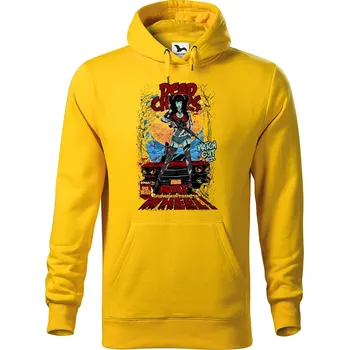 Pánská mikina DOBRÝ TRIKO Pánská mikina s potiskem War wheel Velikost pánské mikiny: M, Barva: Žlutá