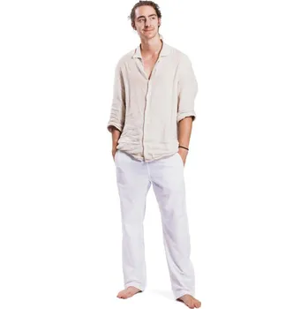 Pánské kalhoty Pánské bavlněné kalhoty bílé var.: XXL