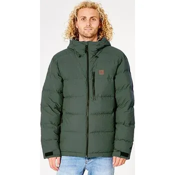 Pánská větrovka Bunda Rip Curl ANTI SERIES ELITE PUFF HOOD Deep Forest velikost XL