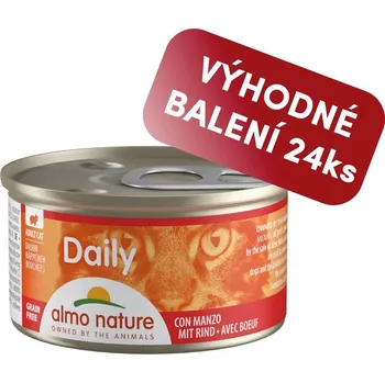 Krmivo pro kočku Almo Nature Daily Menu - Kousky s hovězím 85g výhodné balení 24ks