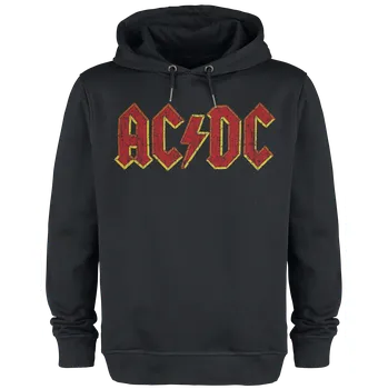 Pánská mikina Mikina s kapucí z AC/DC - Amplified Collection - Logo Dark Night - Muži - černá