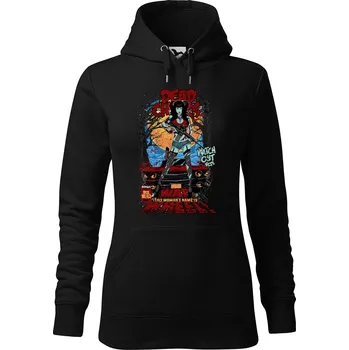 Dámská mikina DOBRÝ TRIKO Dámská mikina s potiskem War wheel Velikost dámské mikiny: XL, Barva: Černá