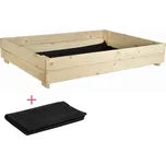 Vyvýšený záhon 120x120x20 cm