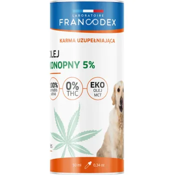 Francodex FRANCODEX PL CBD konopný olej pro psy a kočky bez Thc 5% 10 ml