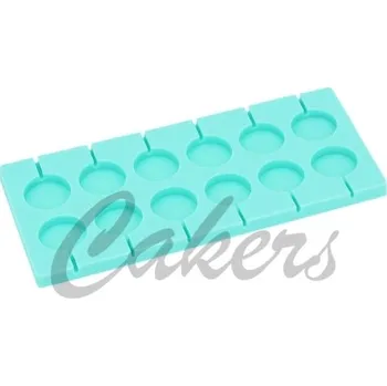 Čokoláda Forma silikon na lízátka kulatá