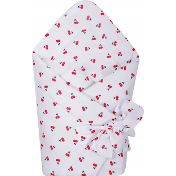 Zavinovačka Mušelínový zavinovací roh pro miminko 100% bavlna zavinovačka pro kojence třešně