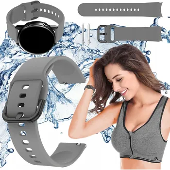 Řemínek na hodinky Řemínek ChronSmarta pro Xiaomi 20mm šedý