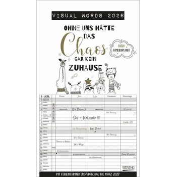 Visual Words Familienplaner 2026 - Korsch Verlag