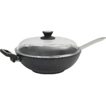 Pánev Titanová wok pánev 32/11 s žáruvzdornou poklicí, indukční SKK serie 7 ,nerez držadlo