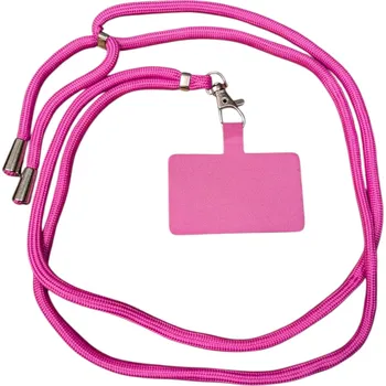 Univerzální šňůrka ke krytu na mobil s růžovou podložkou Barva šňůrky: 03. Černo-zlatá