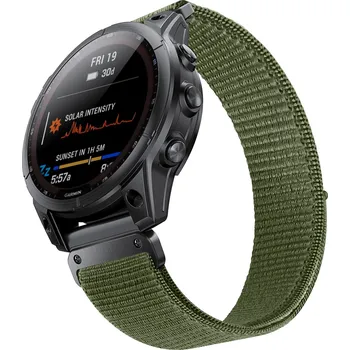 Řemínek na hodinky Nylonový Garmin QuickFit řemínek 22mm - Army Green IR-AWGW-0312