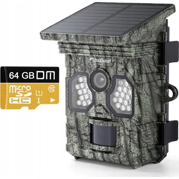 IP kamera FOTOPAST / KAMERA SOLÁRNÍ LOVECKÁ LESNÍ Polské Menu 48Mpx 64GB KARTA