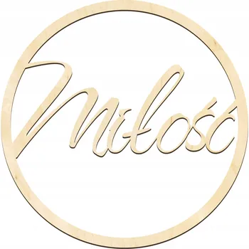 Obraz KOŁO NAPIS MIŁOŚĆ na wesele svatební dekorace