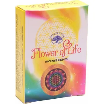 Vonná tyčinka Vonné kužely Green Tree Flower of Life 10 ks