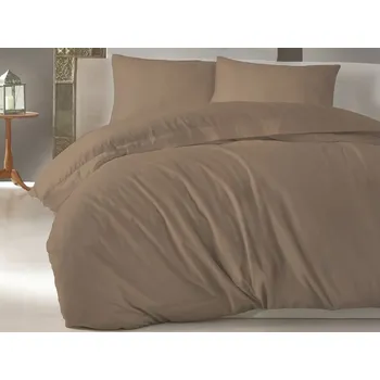 Povlečení Cottonbox povlečení bavlněný satén Satin Beige - 140x220 / 70x90 cm